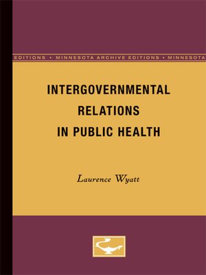 cover image of Intergovernmental Relations in Public Health